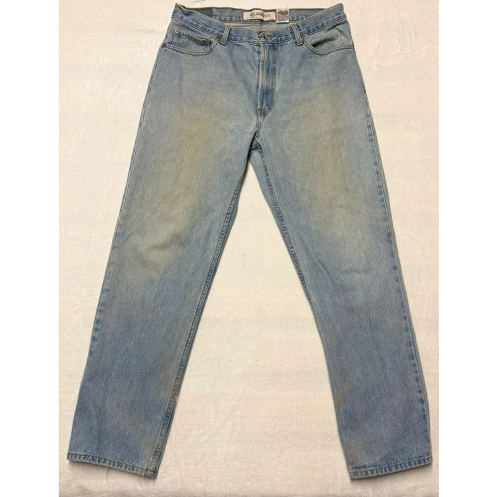 Men's Levi's Relaxed Fit Light Wash Jeans Waist 35x32
